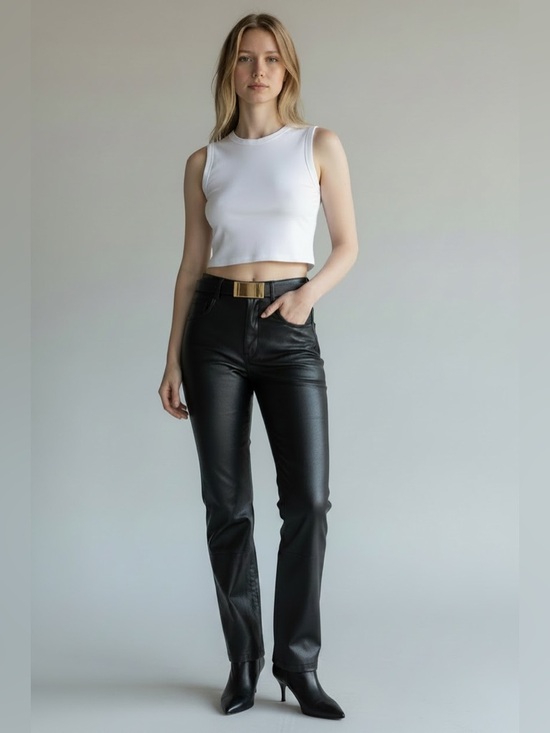 Wilsons Leather Pants - VTG Wilsons Leather Pants Size 8 Y2K